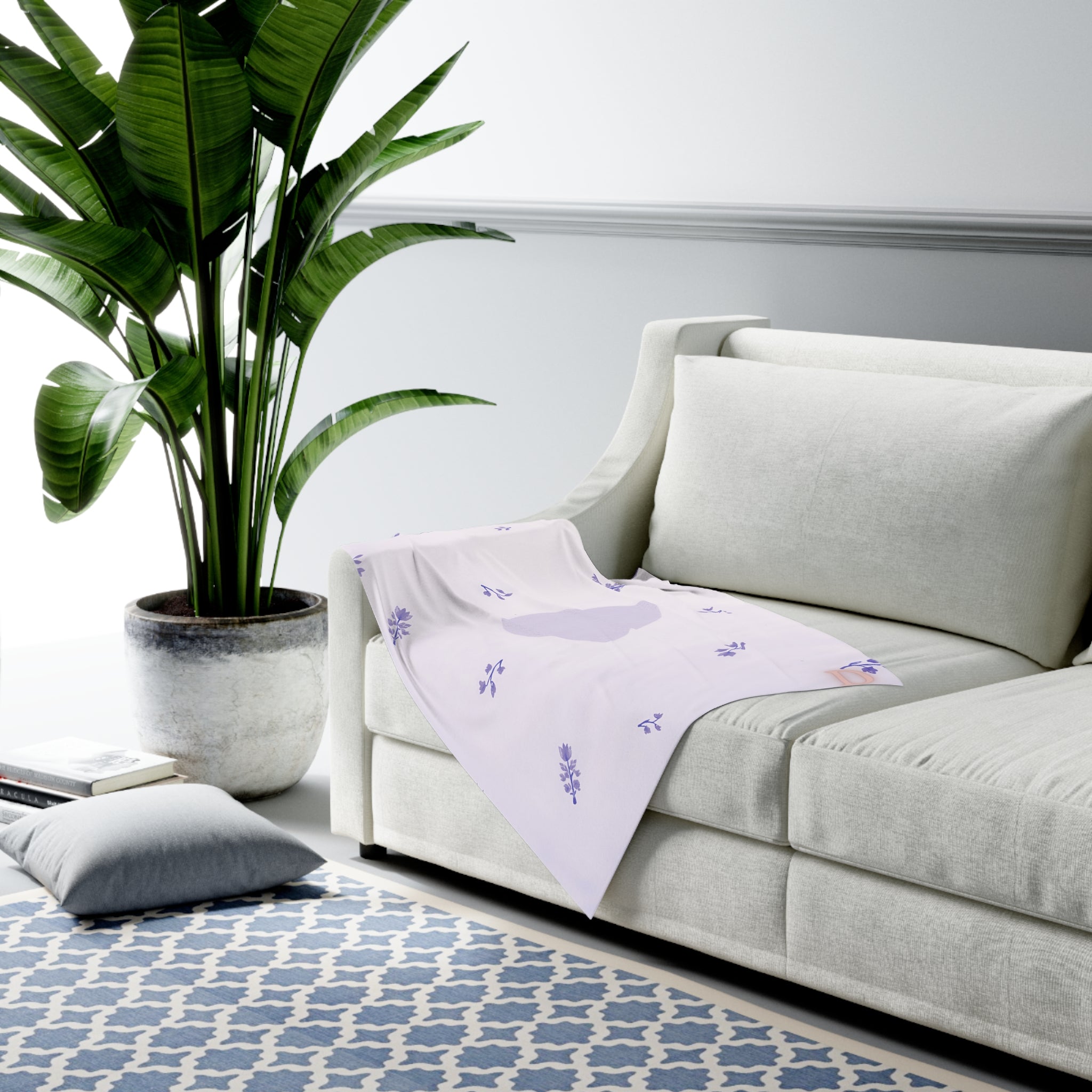 "Love & Lilies" Baby Swaddle Blanket – Cozy & Charming for Little Ones