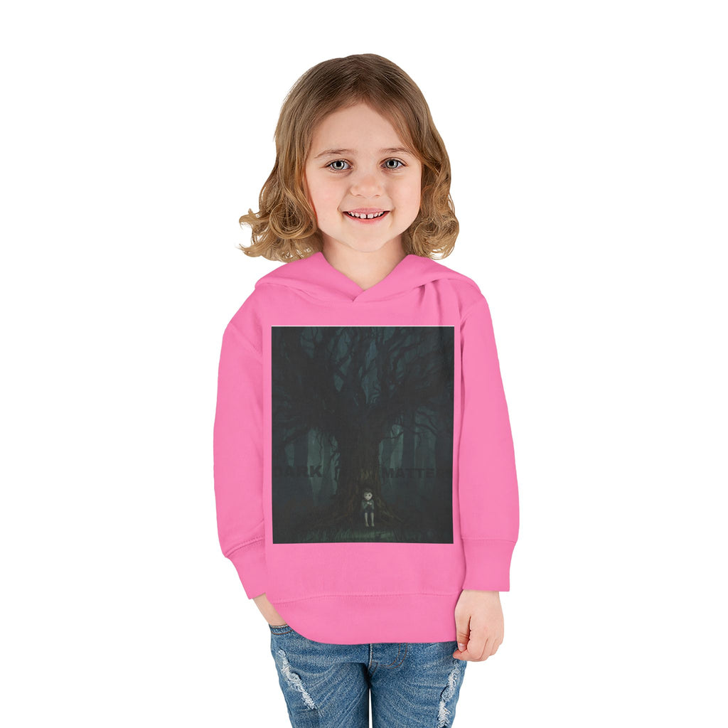 "Dark Matters" Toddler Fleece Hoodie – Cozy Cosmic Style for Little Explorers