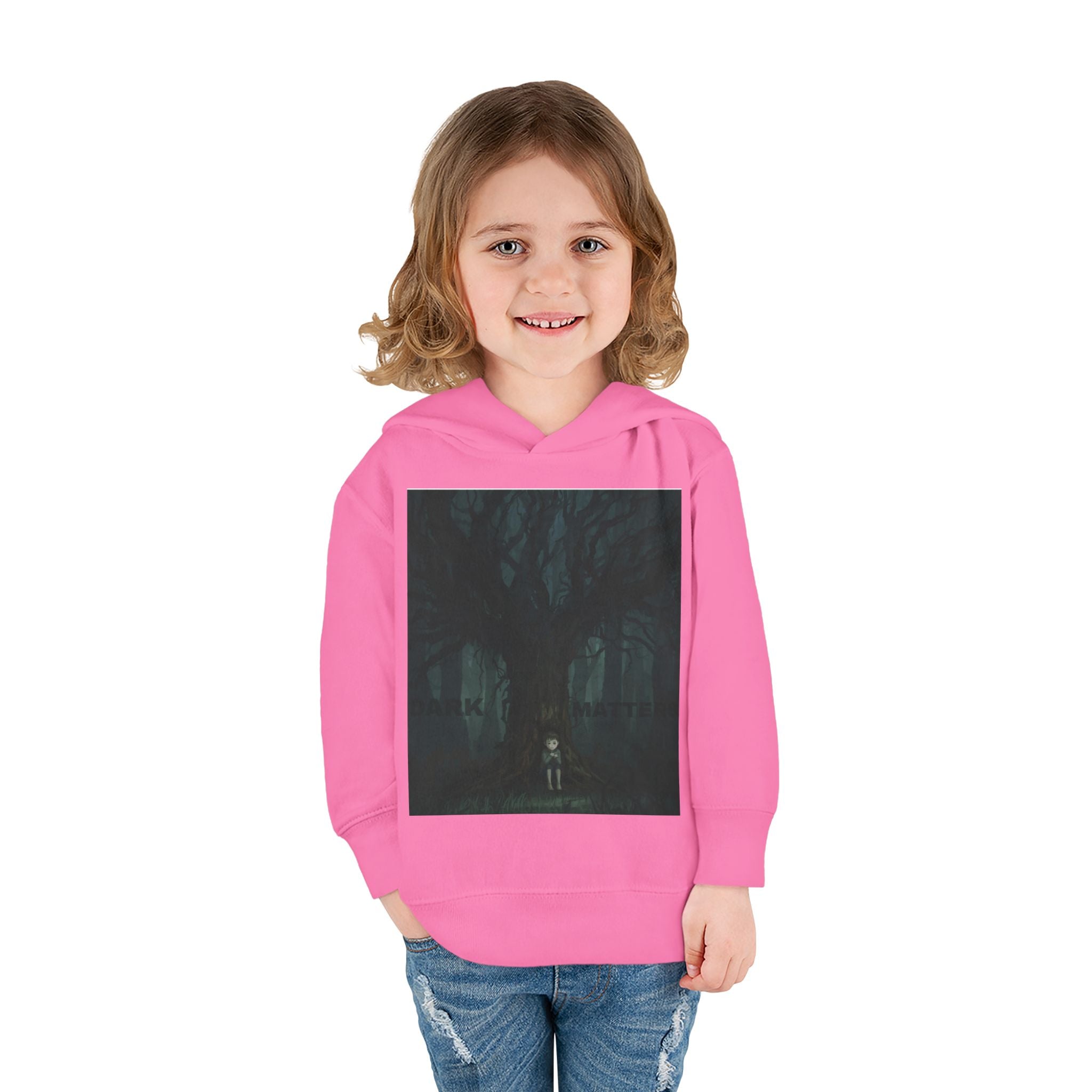 "Dark Matters" Toddler Fleece Hoodie – Cozy Cosmic Style for Little Explorers