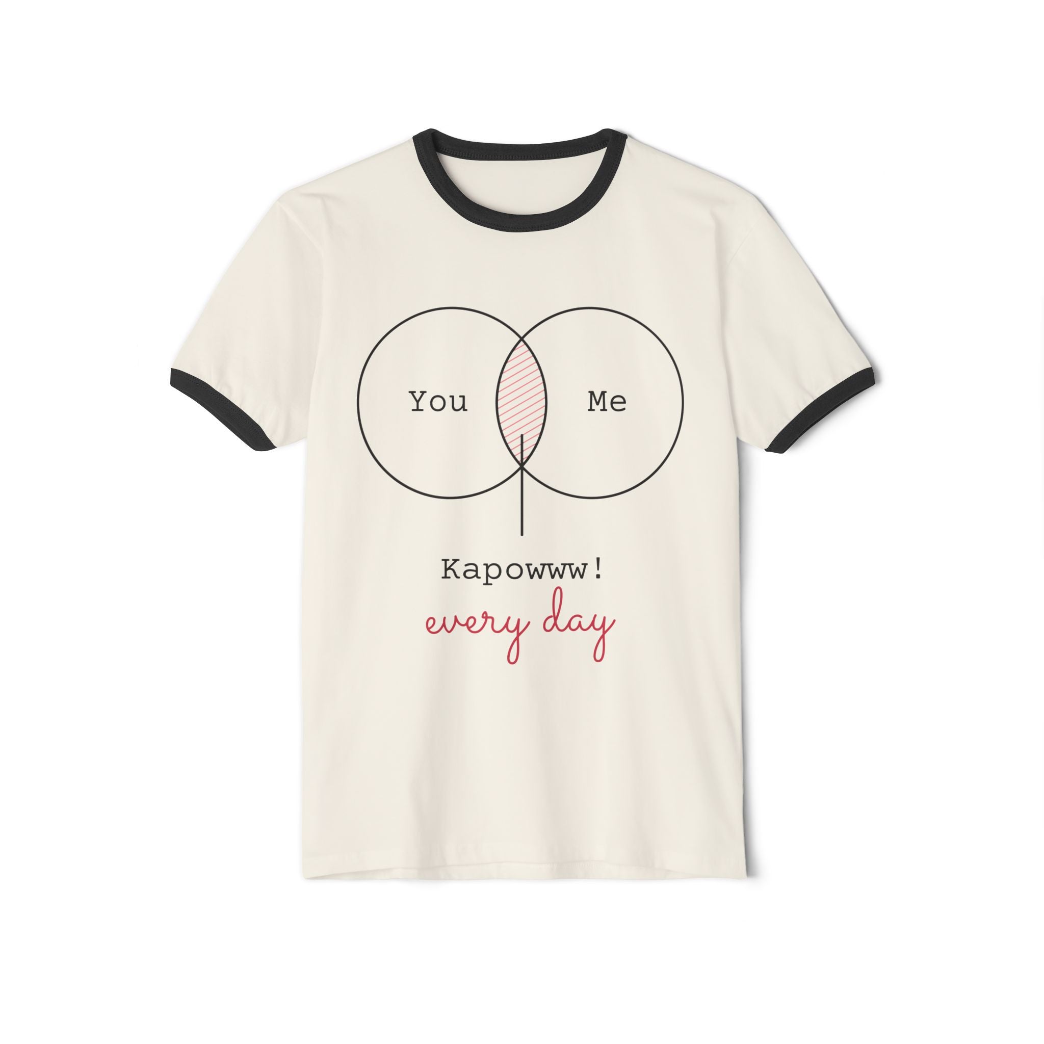 "You & Me Kapow!" Love T-shirt – Cute Couple Tee, Everyday Love Streetwear, Romantic Graphic Shirt