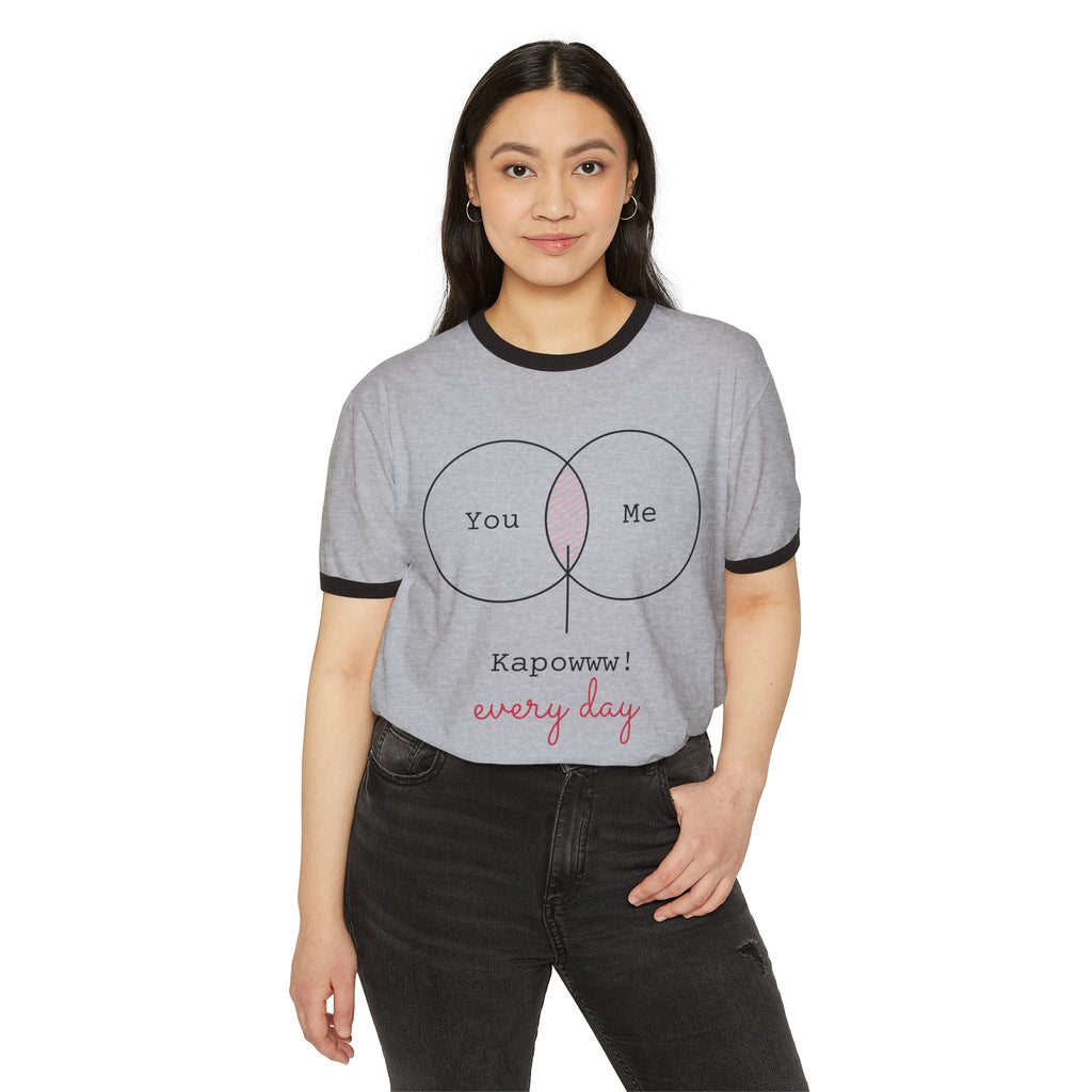 "You & Me Kapow!" Love T-shirt – Cute Couple Tee, Everyday Love Streetwear, Romantic Graphic Shirt