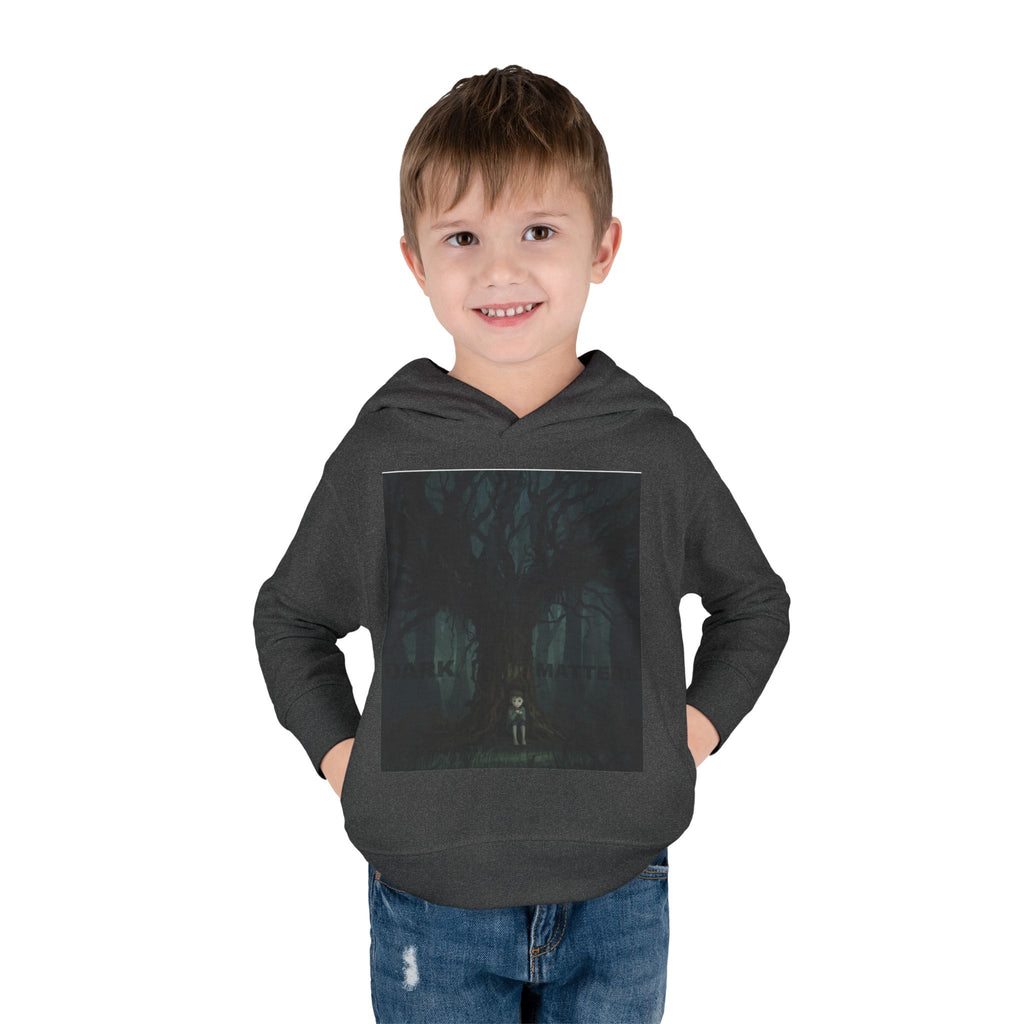 "Dark Matters" Toddler Fleece Hoodie – Cozy Cosmic Style for Little Explorers