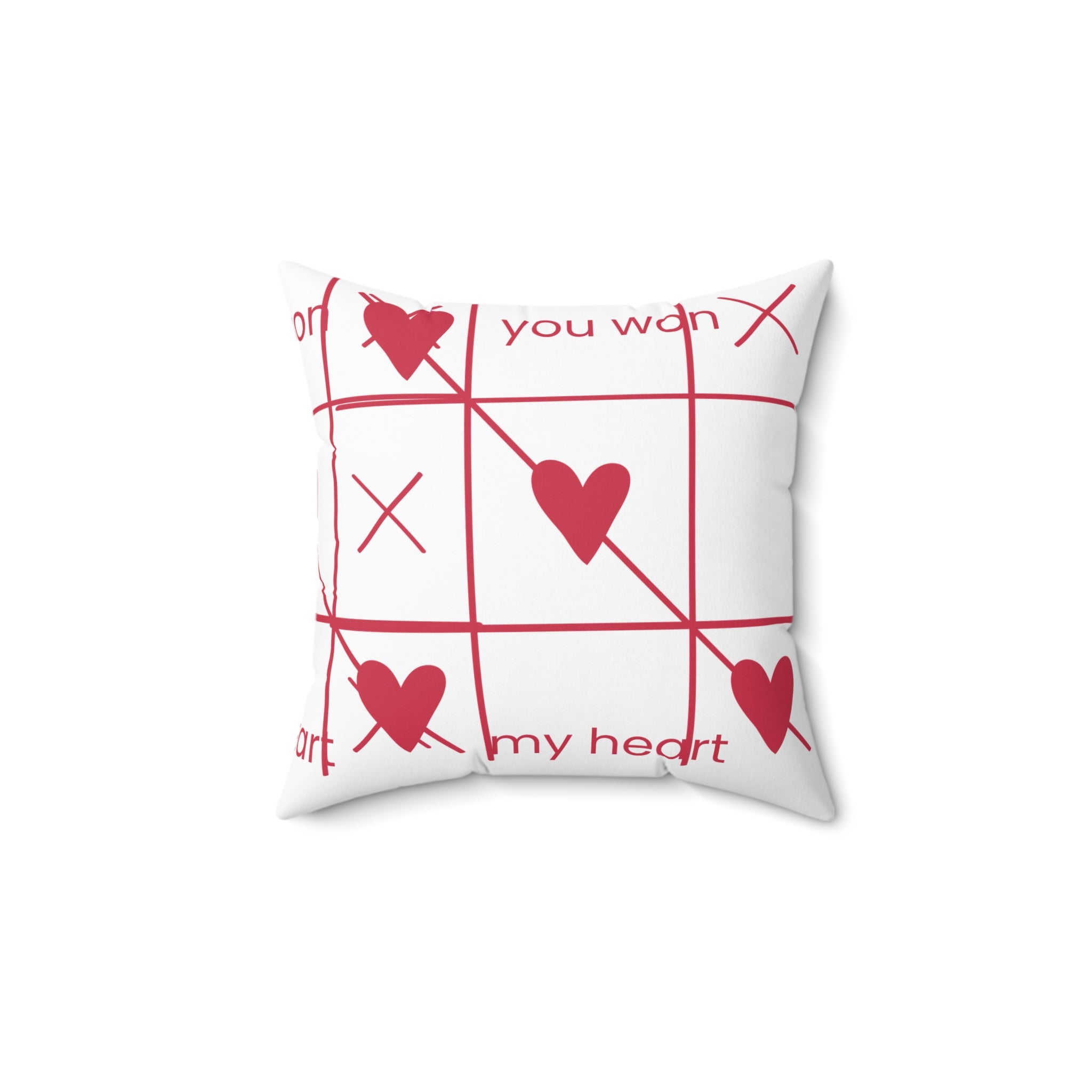 "You Won My Heart" Square Pillow – Sweet Love Accent