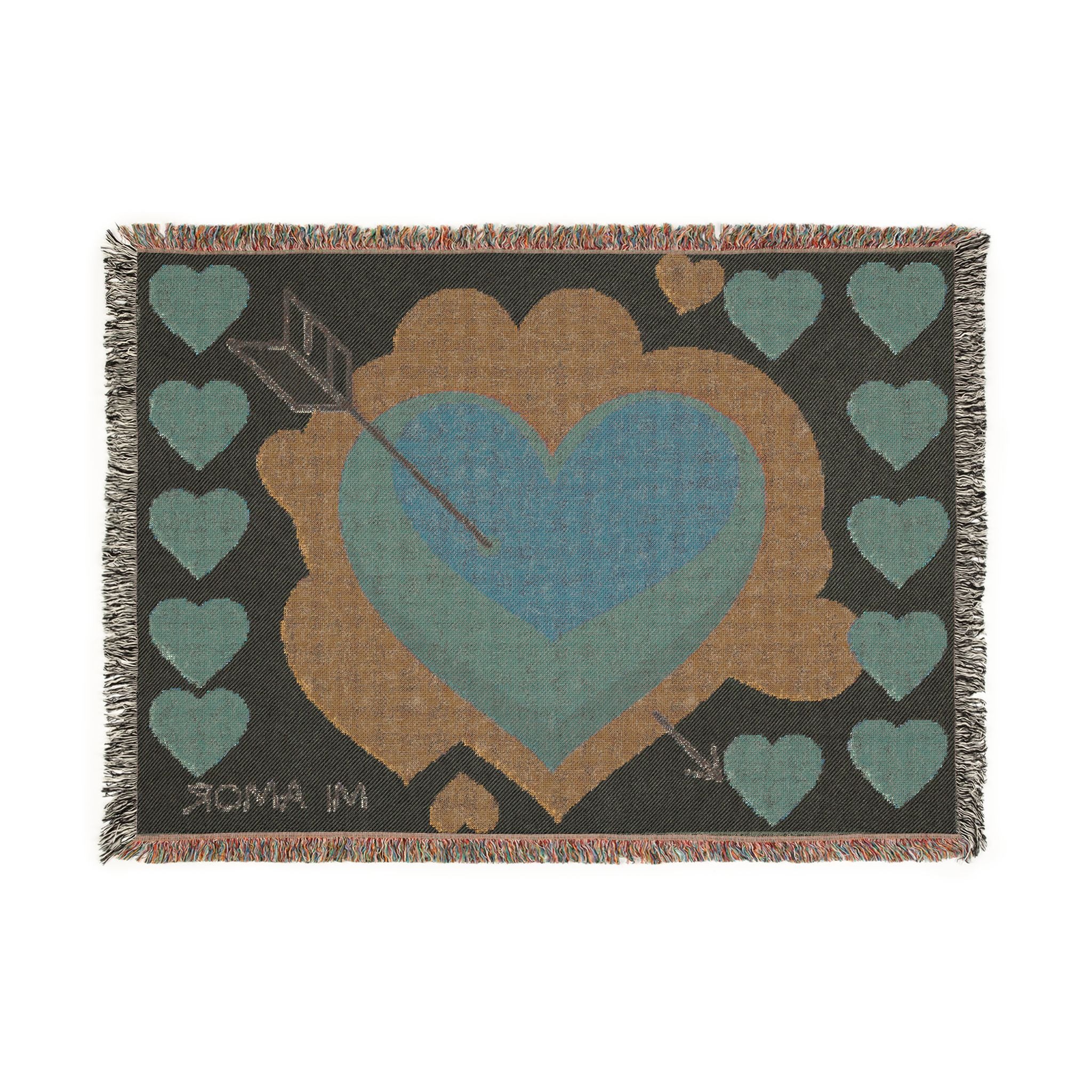 "Mi Amor" Woven Blanket – Cozy Romantic Love Throw