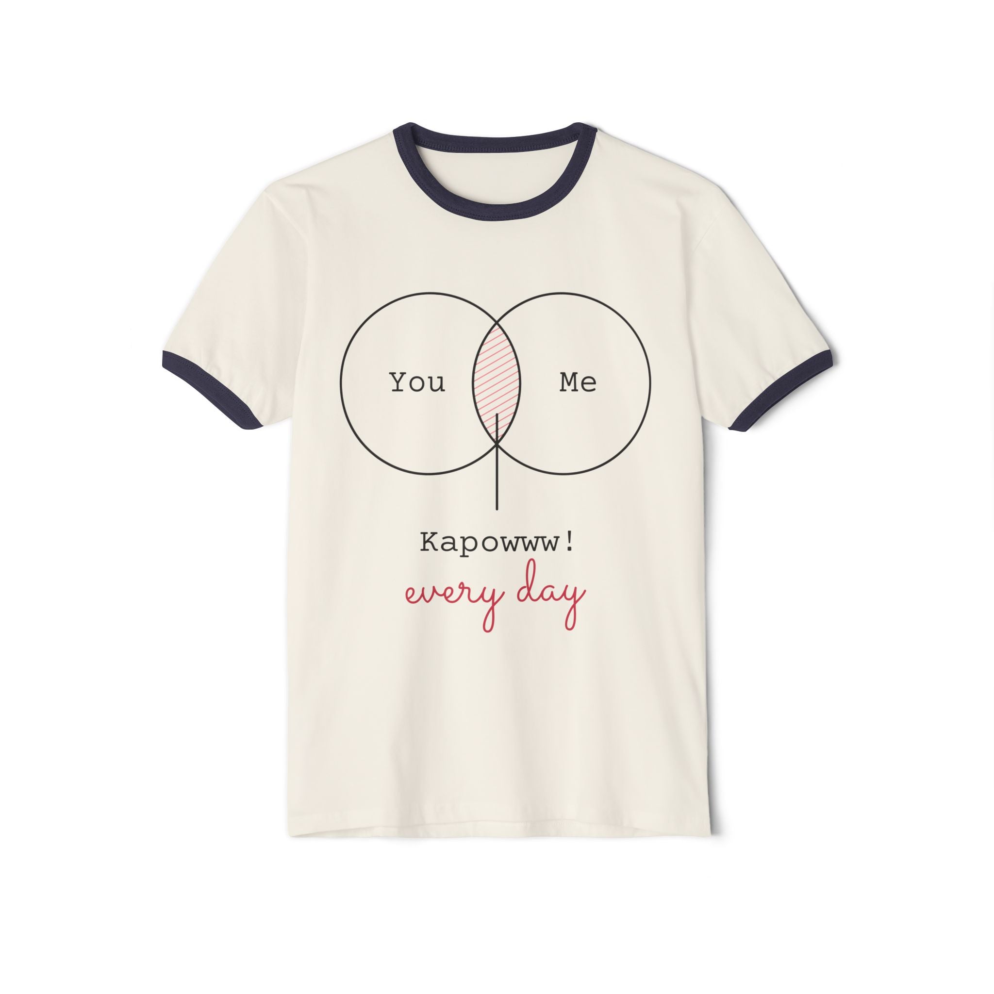 "You & Me Kapow!" Love T-shirt – Cute Couple Tee, Everyday Love Streetwear, Romantic Graphic Shirt