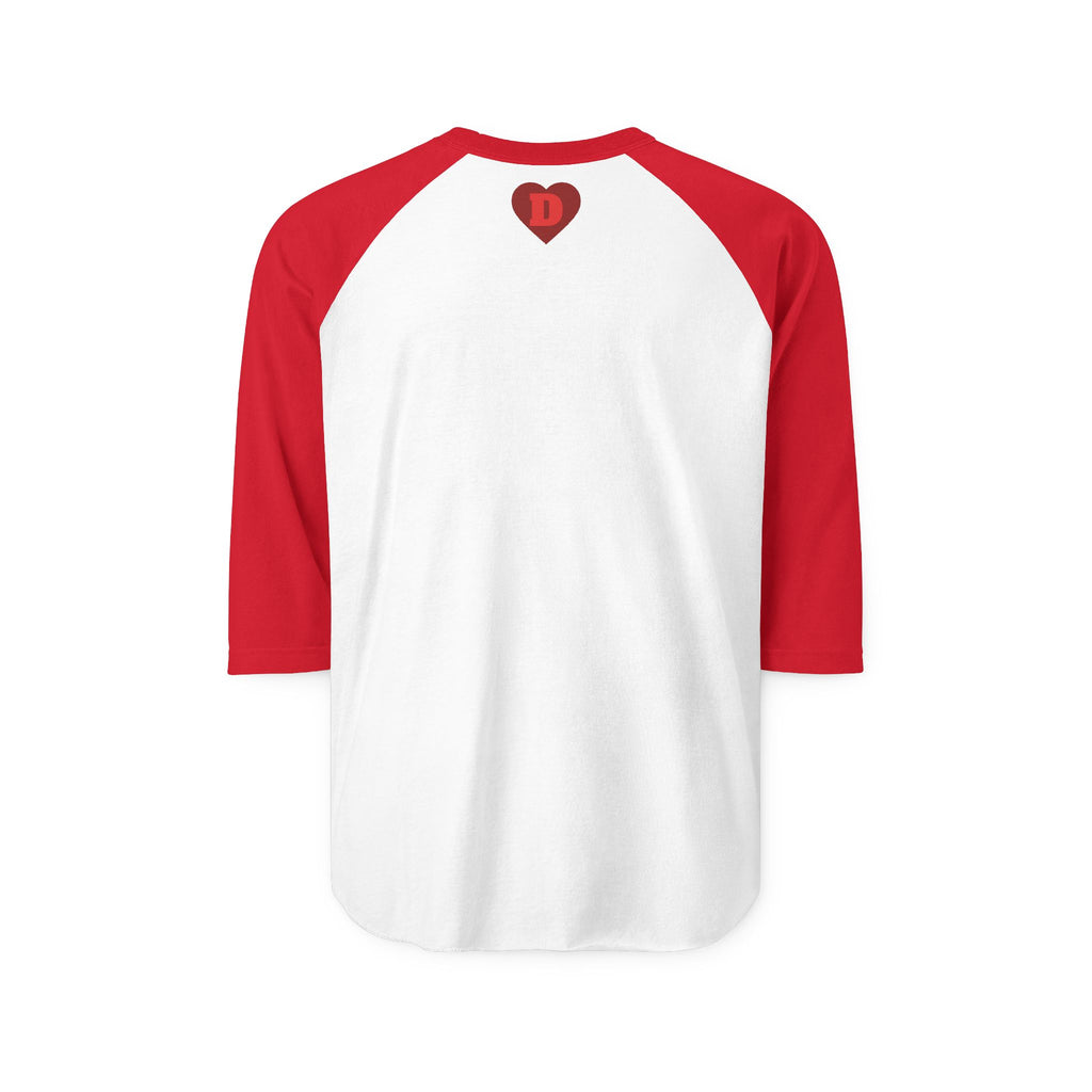 "LIFELESS" Regal 3/4 Sleeve Shirt – Bold Minimalist Statement, Modern Streetwear, Edgy Raglan Tee