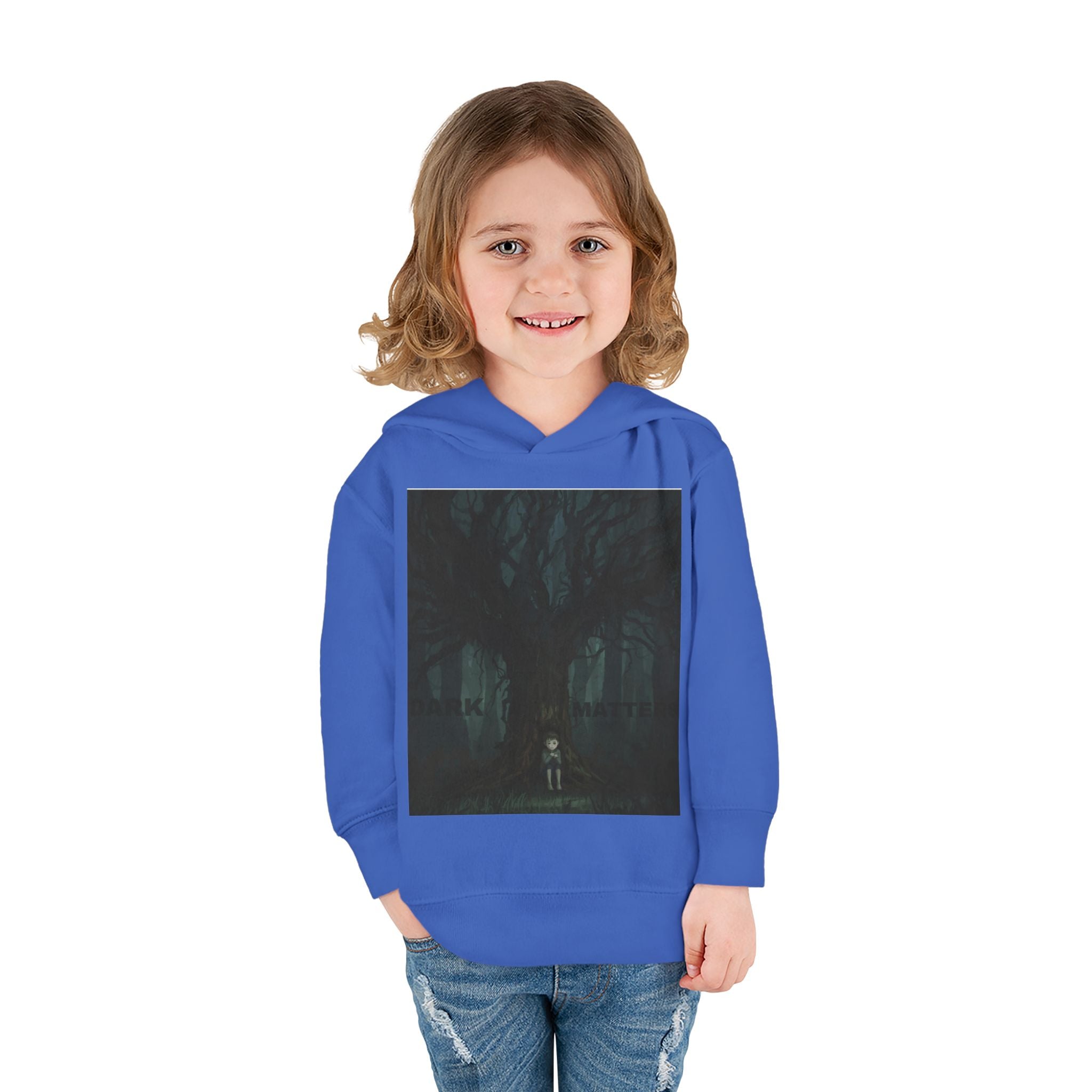 "Dark Matters" Toddler Fleece Hoodie – Cozy Cosmic Style for Little Explorers