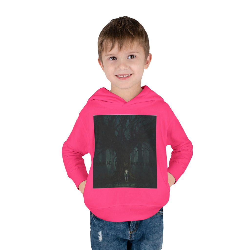 "Dark Matters" Toddler Fleece Hoodie – Cozy Cosmic Style for Little Explorers