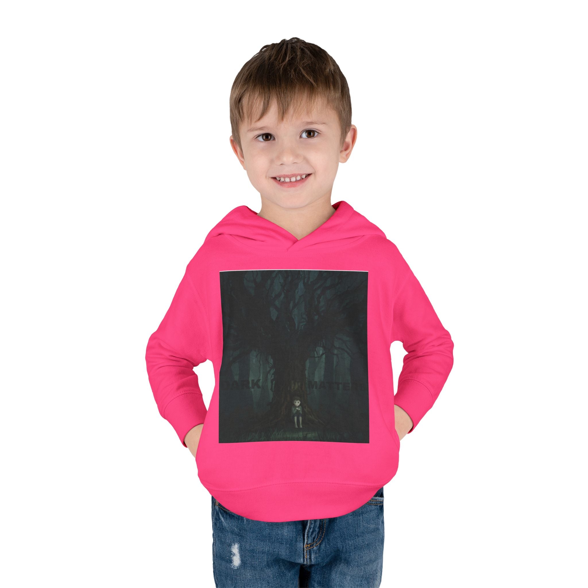 "Dark Matters" Toddler Fleece Hoodie – Cozy Cosmic Style for Little Explorers