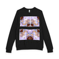 "Vivid Harmony" Unisex French Terry Crewneck – Bright Artistic Design, Colorful Graphic Sweatshirt, Wearable Art