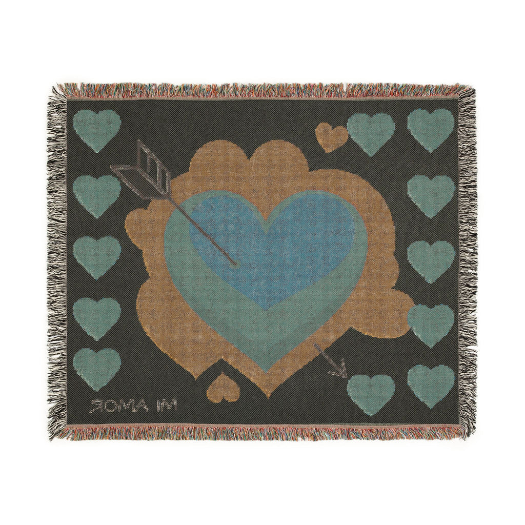 "Mi Amor" Woven Blanket – Cozy Romantic Love Throw