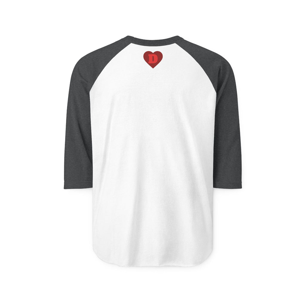 "LIFELESS" Regal 3/4 Sleeve Shirt – Bold Minimalist Statement, Modern Streetwear, Edgy Raglan Tee