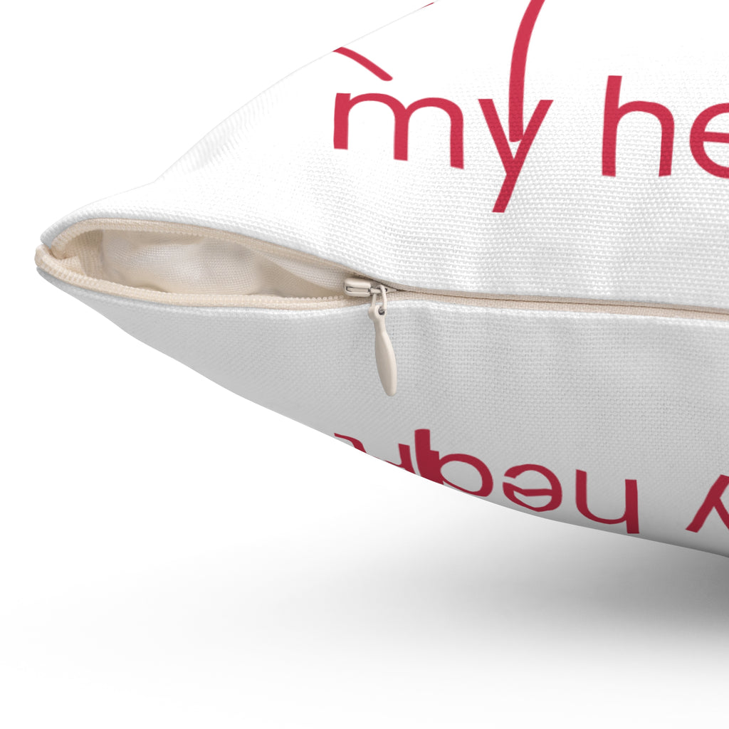 "You Won My Heart" Square Pillow – Sweet Love Accent