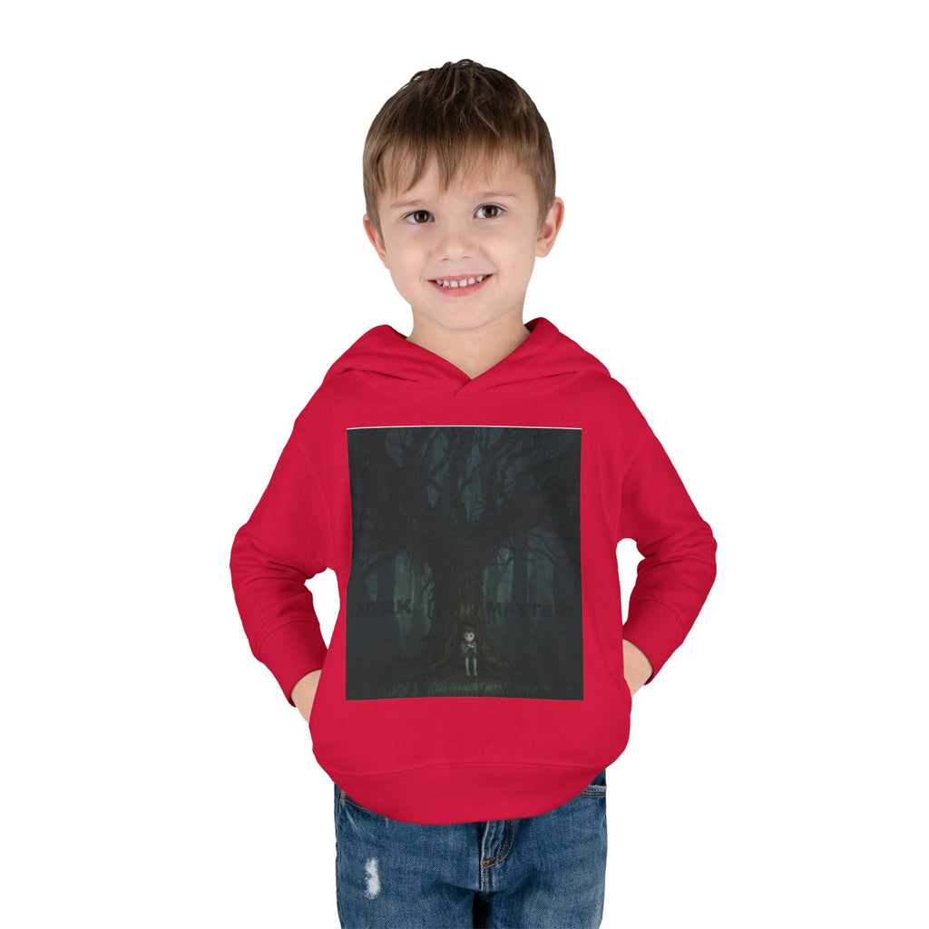 "Dark Matters" Toddler Fleece Hoodie – Cozy Cosmic Style for Little Explorers