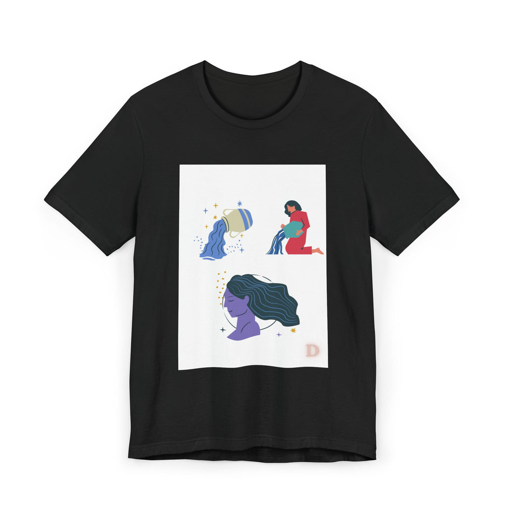 "Flowing Essence" T-Shirt – Artistic Harmony, Feminine Strength, Wearable Art Tee