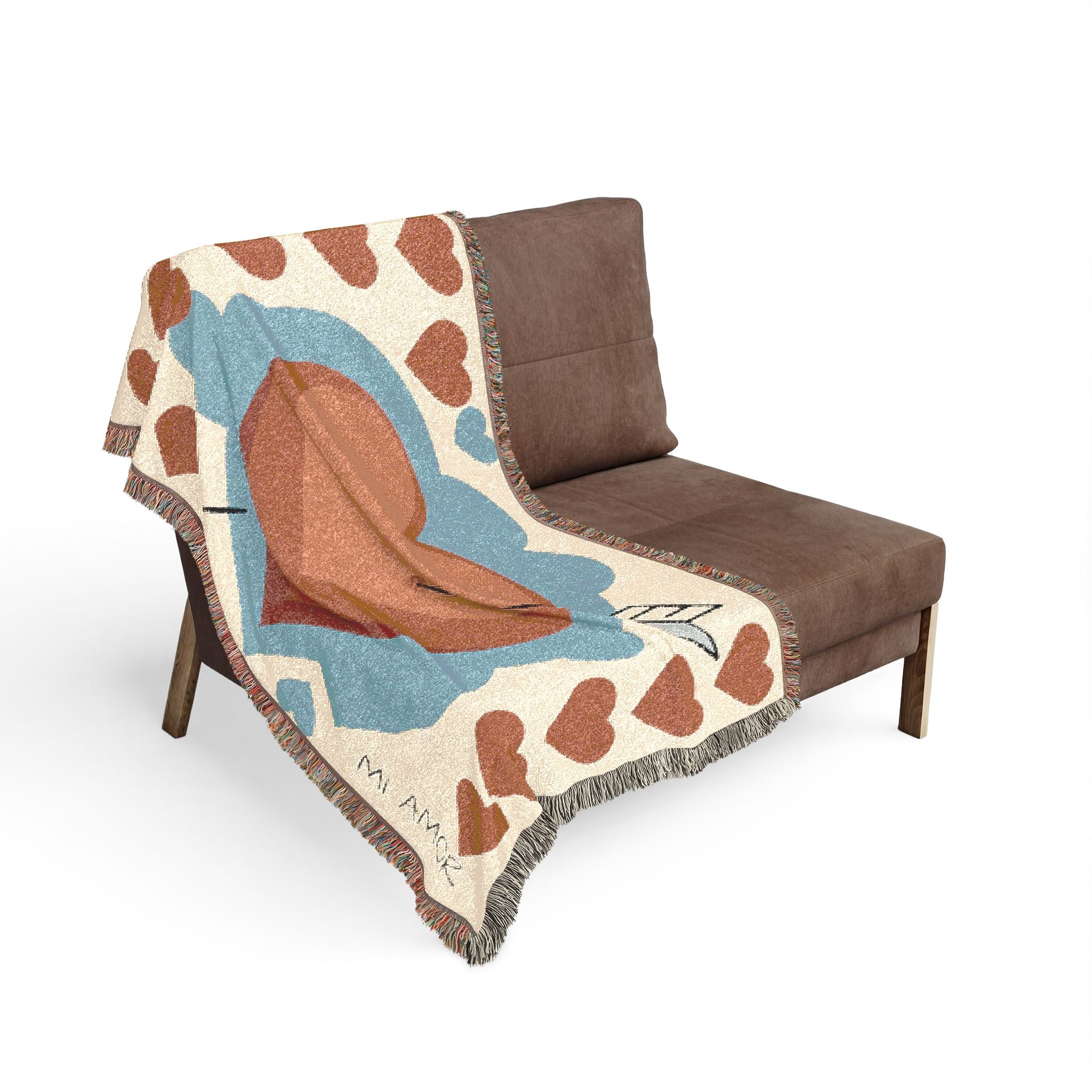 "Mi Amor" Woven Blanket – Cozy Romantic Love Throw