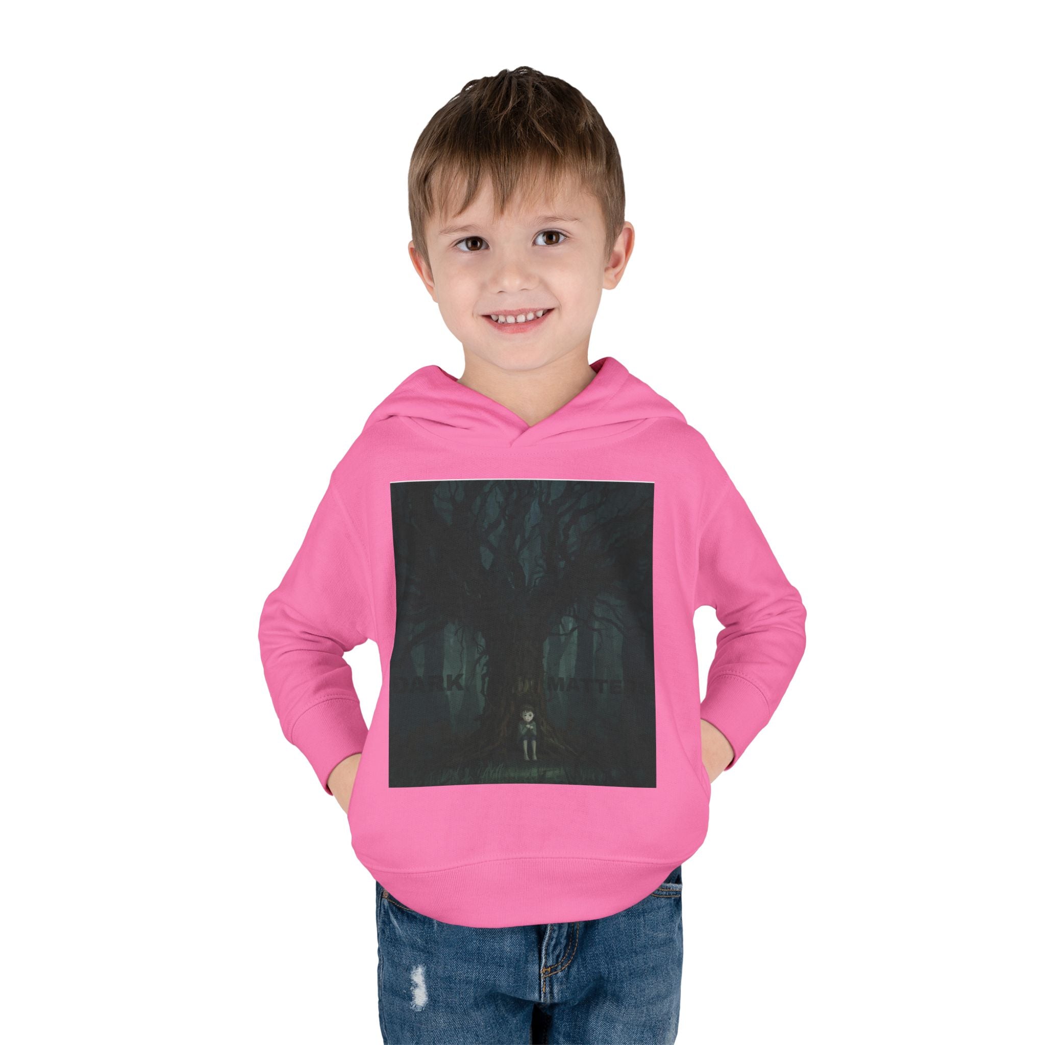 "Dark Matters" Toddler Fleece Hoodie – Cozy Cosmic Style for Little Explorers
