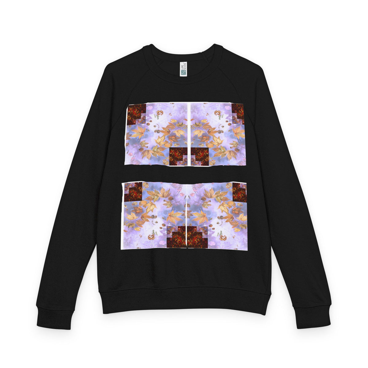 "Vivid Harmony" Unisex French Terry Crewneck – Bright Artistic Design, Colorful Graphic Sweatshirt, Wearable Art