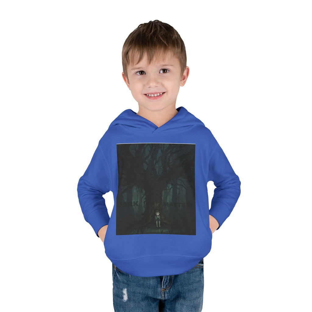 "Dark Matters" Toddler Fleece Hoodie – Cozy Cosmic Style for Little Explorers