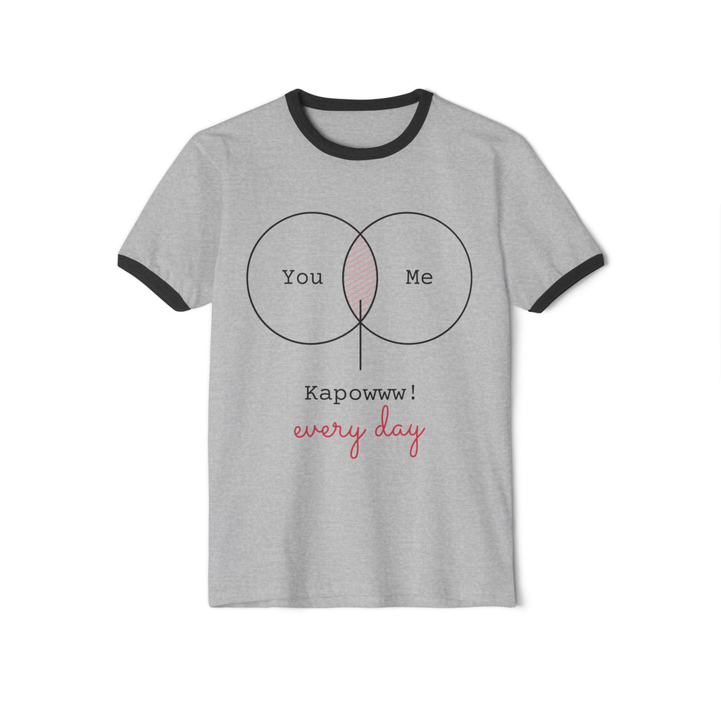 "You & Me Kapow!" Love T-shirt – Cute Couple Tee, Everyday Love Streetwear, Romantic Graphic Shirt