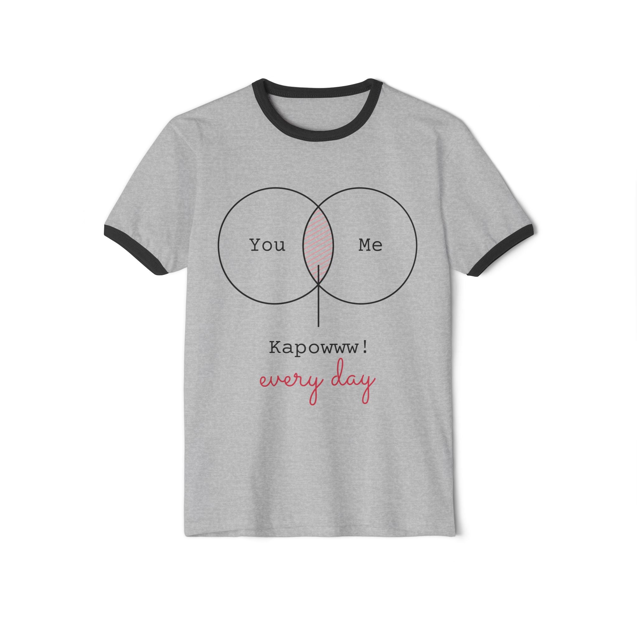 "You & Me Kapow!" Love T-shirt – Cute Couple Tee, Everyday Love Streetwear, Romantic Graphic Shirt