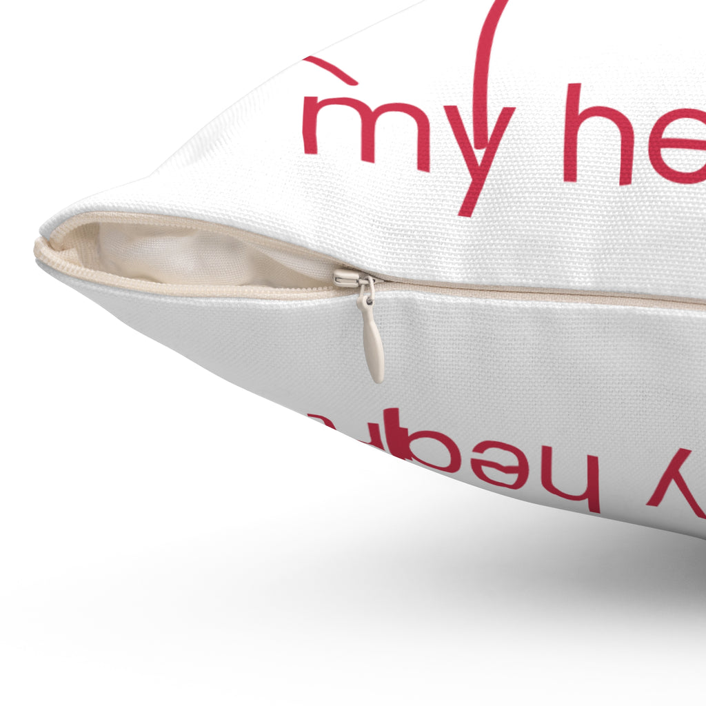"You Won My Heart" Square Pillow – Sweet Love Accent