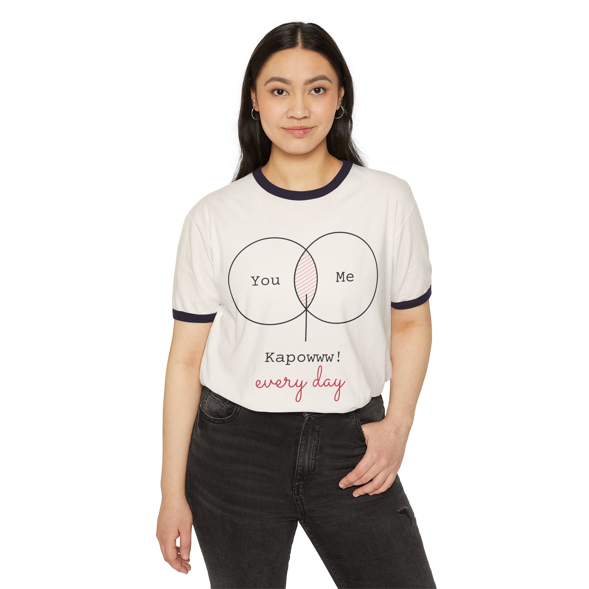 "You & Me Kapow!" Love T-shirt – Cute Couple Tee, Everyday Love Streetwear, Romantic Graphic Shirt