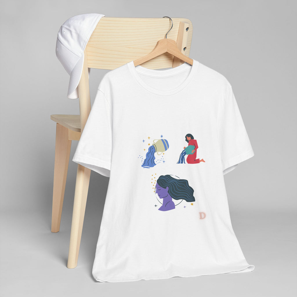 "Flowing Essence" T-Shirt – Artistic Harmony, Feminine Strength, Wearable Art Tee