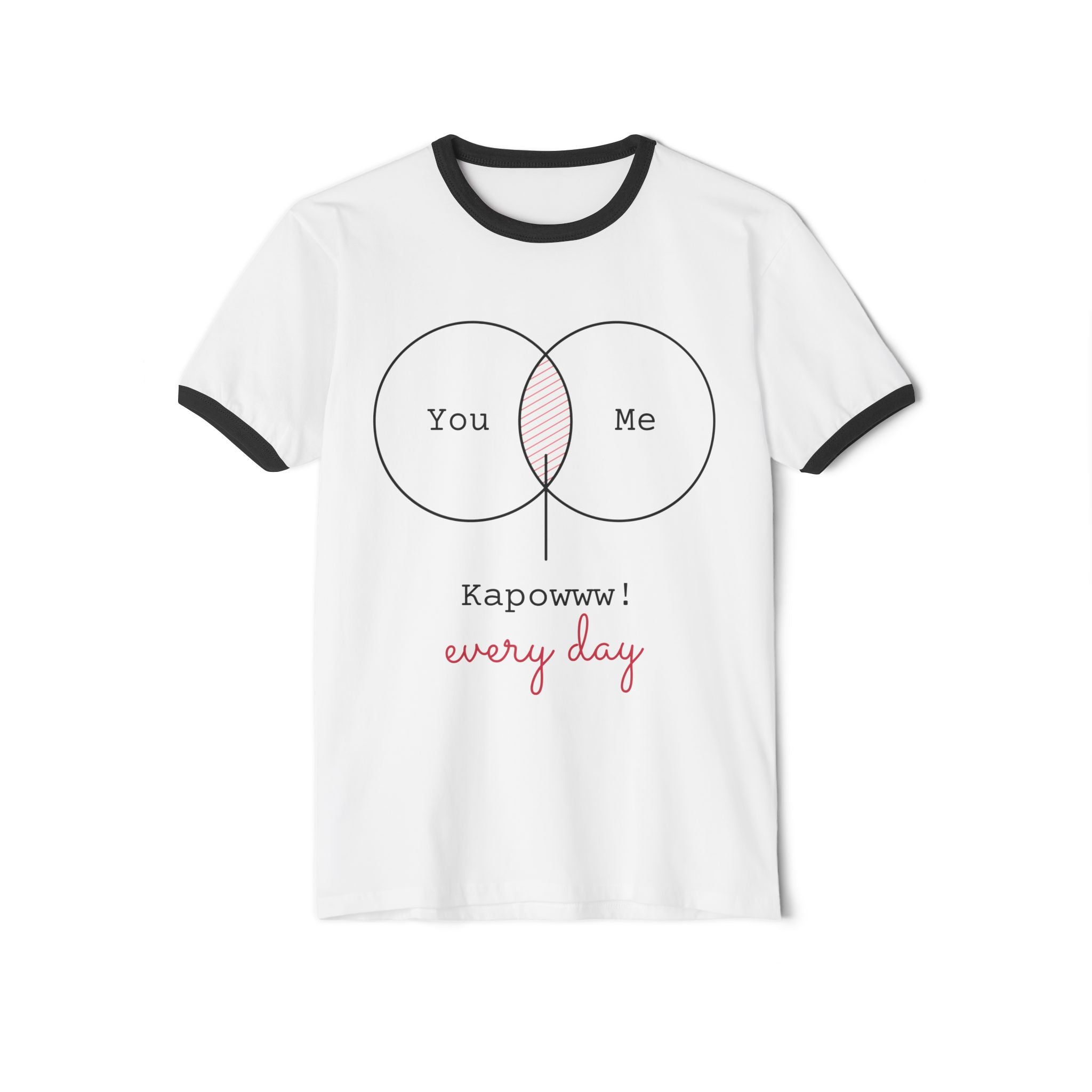 "You & Me Kapow!" Love T-shirt – Cute Couple Tee, Everyday Love Streetwear, Romantic Graphic Shirt