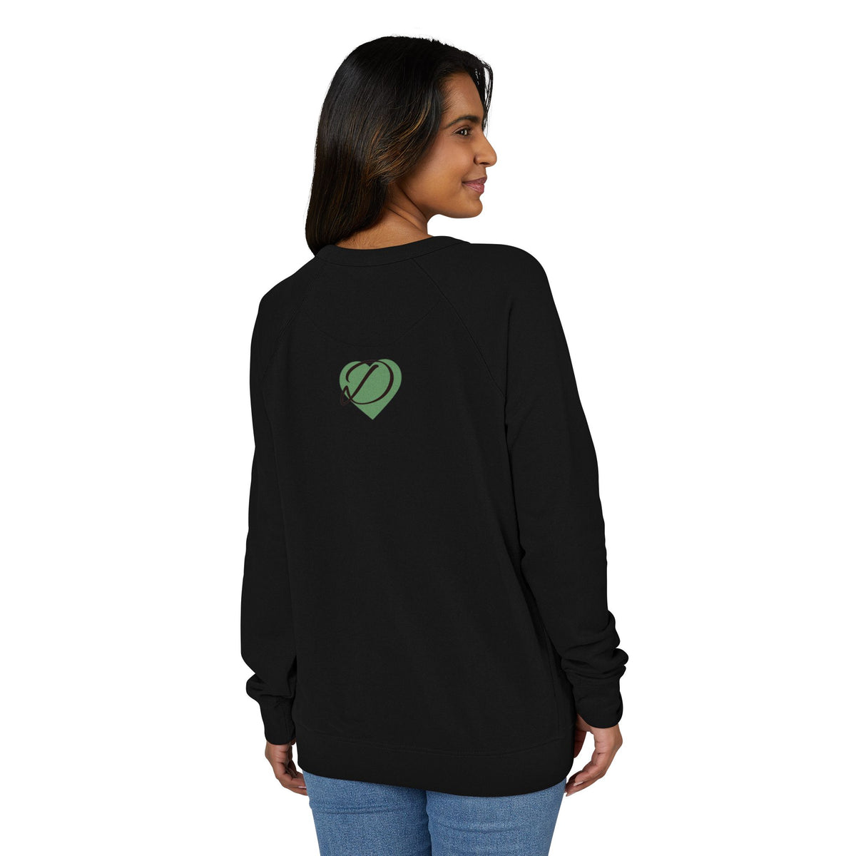 "Vivid Harmony" Unisex French Terry Crewneck – Bright Artistic Design, Colorful Graphic Sweatshirt, Wearable Art