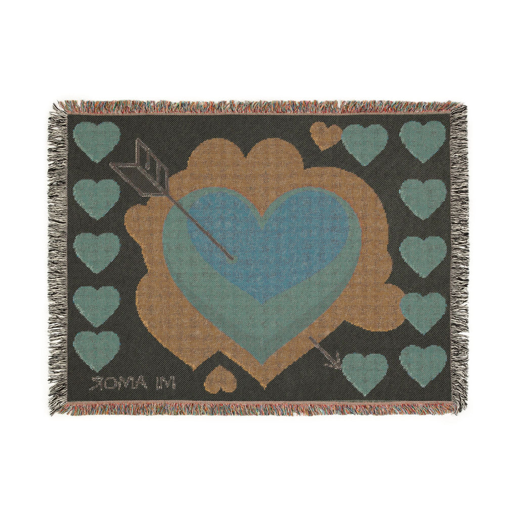 "Mi Amor" Woven Blanket – Cozy Romantic Love Throw