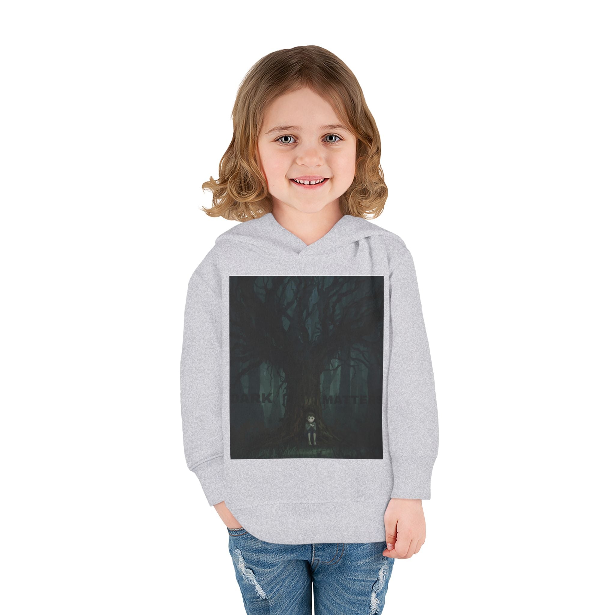 "Dark Matters" Toddler Fleece Hoodie – Cozy Cosmic Style for Little Explorers