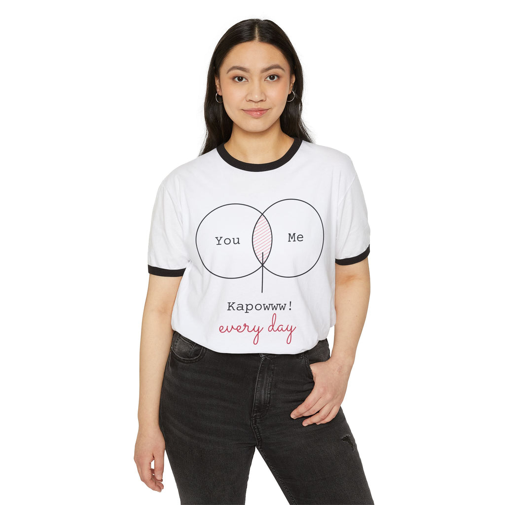 "You & Me Kapow!" Love T-shirt – Cute Couple Tee, Everyday Love Streetwear, Romantic Graphic Shirt