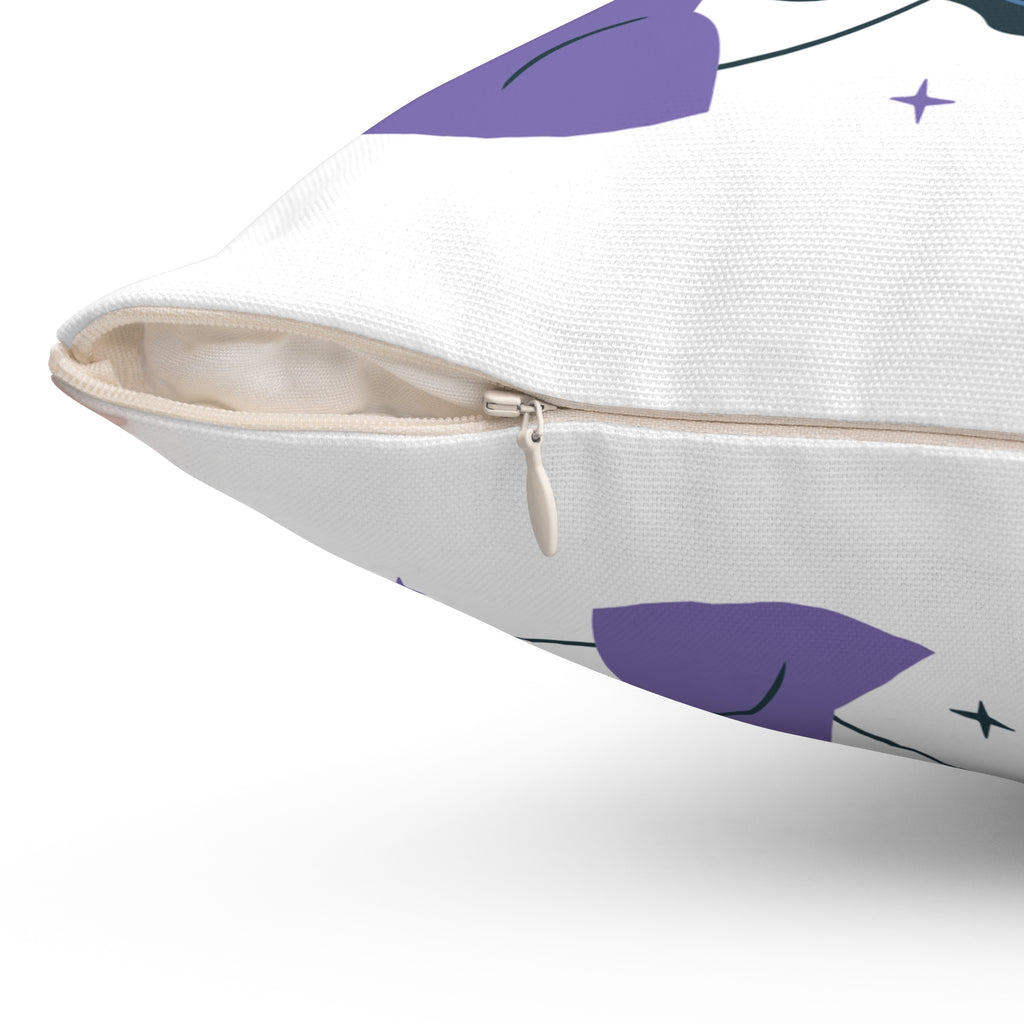 "Flowing Essence" Square Pillow – Artistic Harmony in Soft Comfort