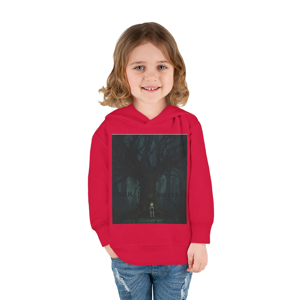 "Dark Matters" Toddler Fleece Hoodie – Cozy Cosmic Style for Little Explorers