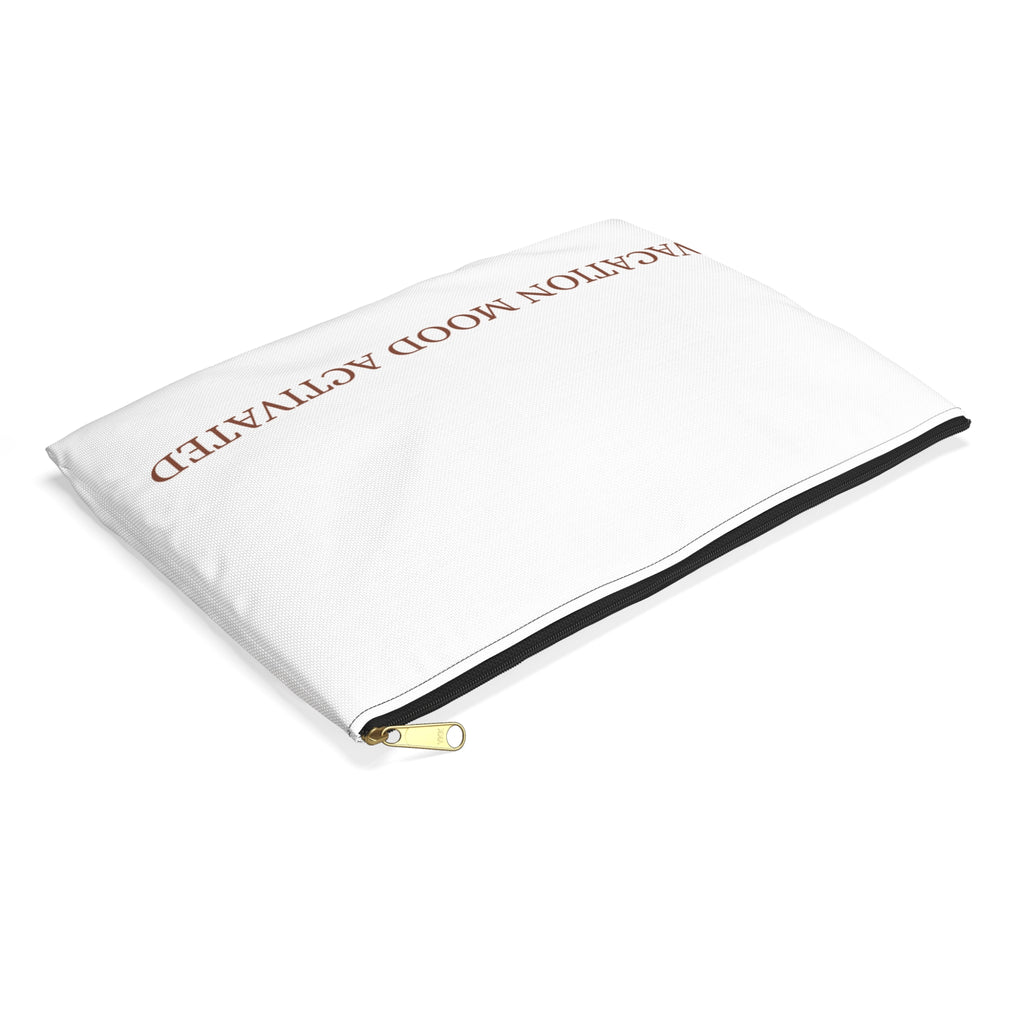 "Vacation Mood Activated" Accessory Pouch – Fun Travel Essentials Bag