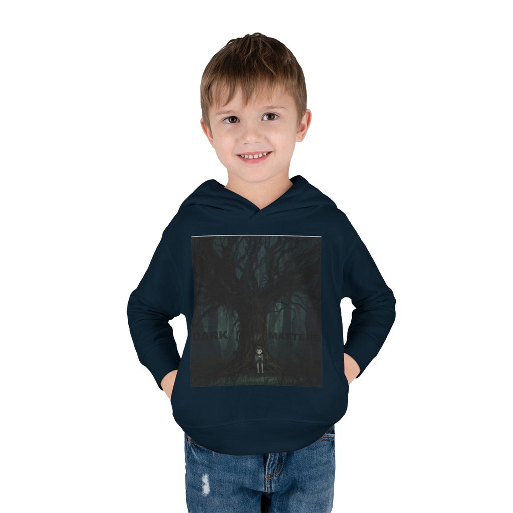 "Dark Matters" Toddler Fleece Hoodie – Cozy Cosmic Style for Little Explorers
