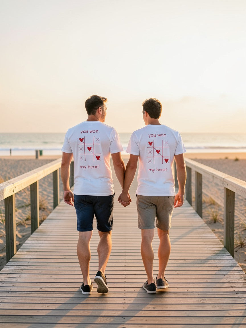 "Only Have Eyes For You" Romantic Heart Graphic T-Shirt – Cute Love Tee for Couples, Valentine Gift, Everyday Romantic Shirt